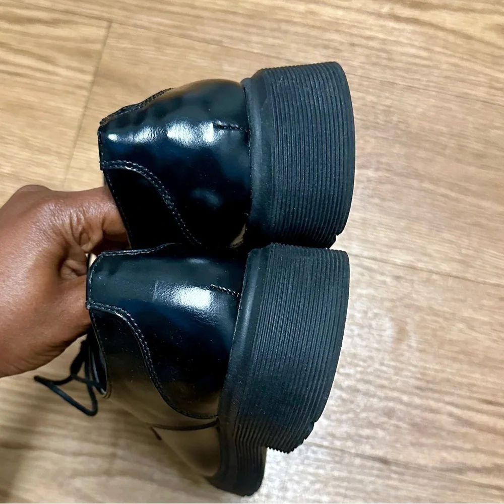 Zara chunky platform Derby shoes